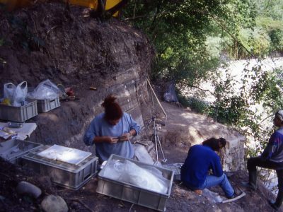 Area dello scavo paleontologico legato al cervo fossile di Sovere (BG)